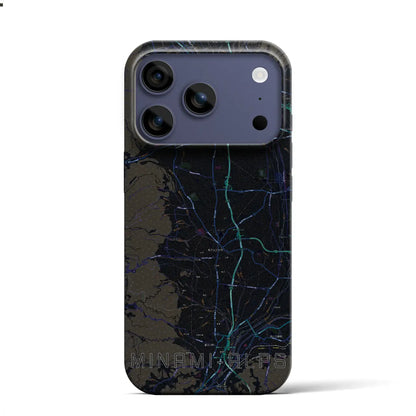 【南アルプス（山梨県）】地図柄iPhoneケース（バックカバータイプ）