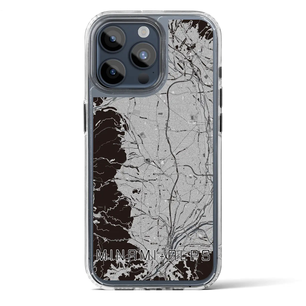 【南アルプス（山梨県）】地図柄iPhoneケース（MagSafeタイプ）