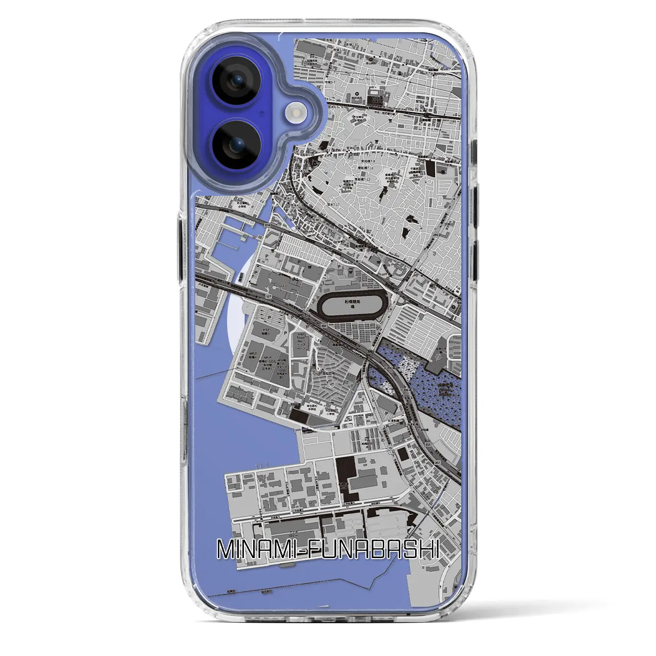 【南船橋（千葉県）】地図柄iPhoneケース（MagSafeタイプ）