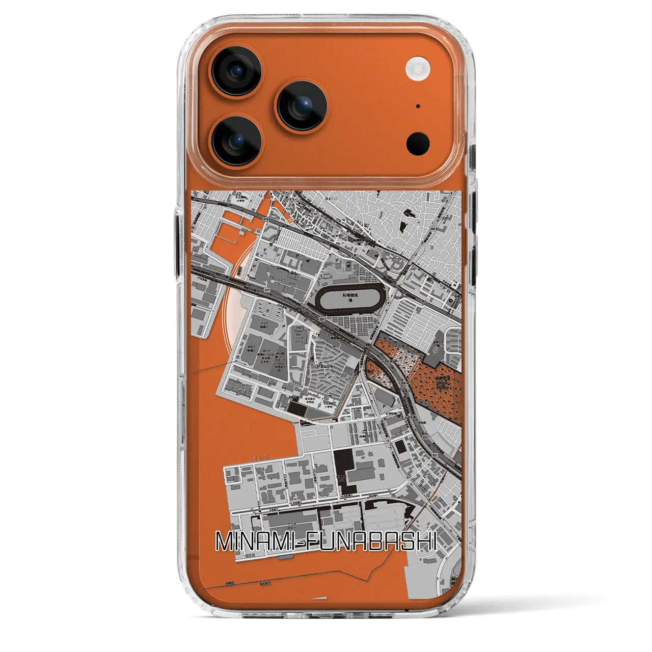 【南船橋（千葉県）】地図柄iPhoneケース（MagSafeタイプ）