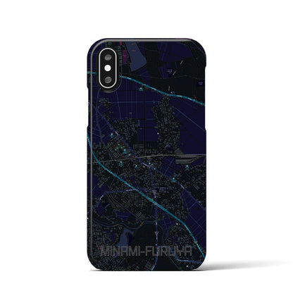 【南古谷（埼玉県）】地図柄iPhoneケース（バックカバータイプ）