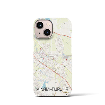 【南古谷（埼玉県）】地図柄iPhoneケース（バックカバータイプ）