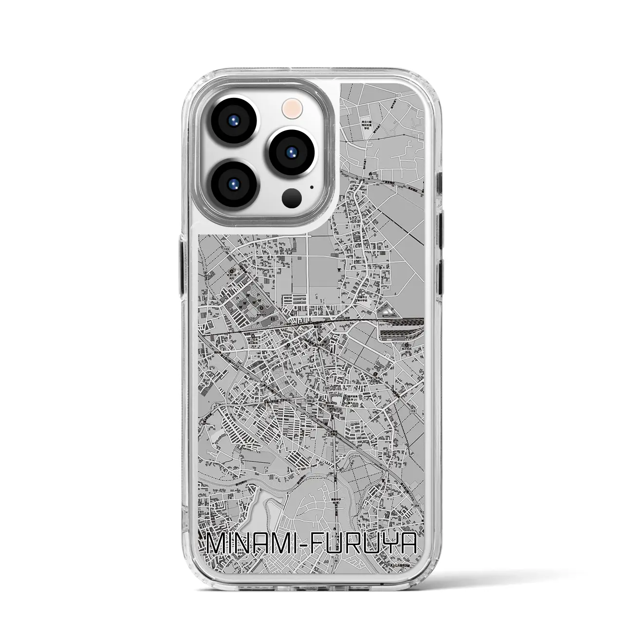 【南古谷（埼玉県）】地図柄iPhoneケース（MagSafeタイプ）