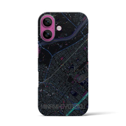 【南行徳（千葉県）】地図柄iPhoneケース（バックカバータイプ）