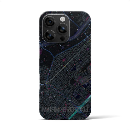 【南行徳（千葉県）】地図柄iPhoneケース（バックカバータイプ）