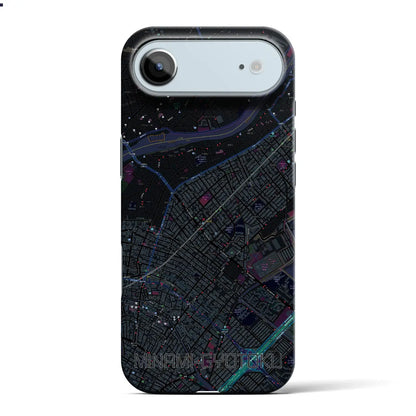 【南行徳（千葉県）】地図柄iPhoneケース（バックカバータイプ）