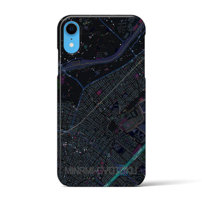 【南行徳（千葉県）】地図柄iPhoneケース（バックカバータイプ）