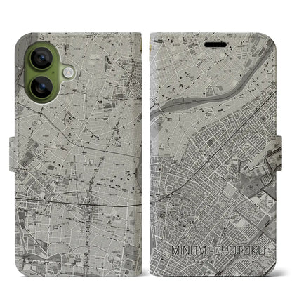 【南行徳（千葉県）】地図柄iPhoneケース（手帳タイプ）