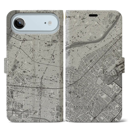 【南行徳（千葉県）】地図柄iPhoneケース（手帳タイプ）