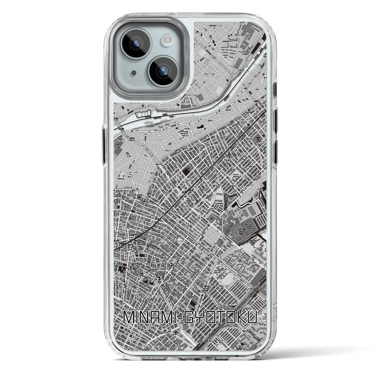 【南行徳（千葉県）】地図柄iPhoneケース（MagSafeタイプ）