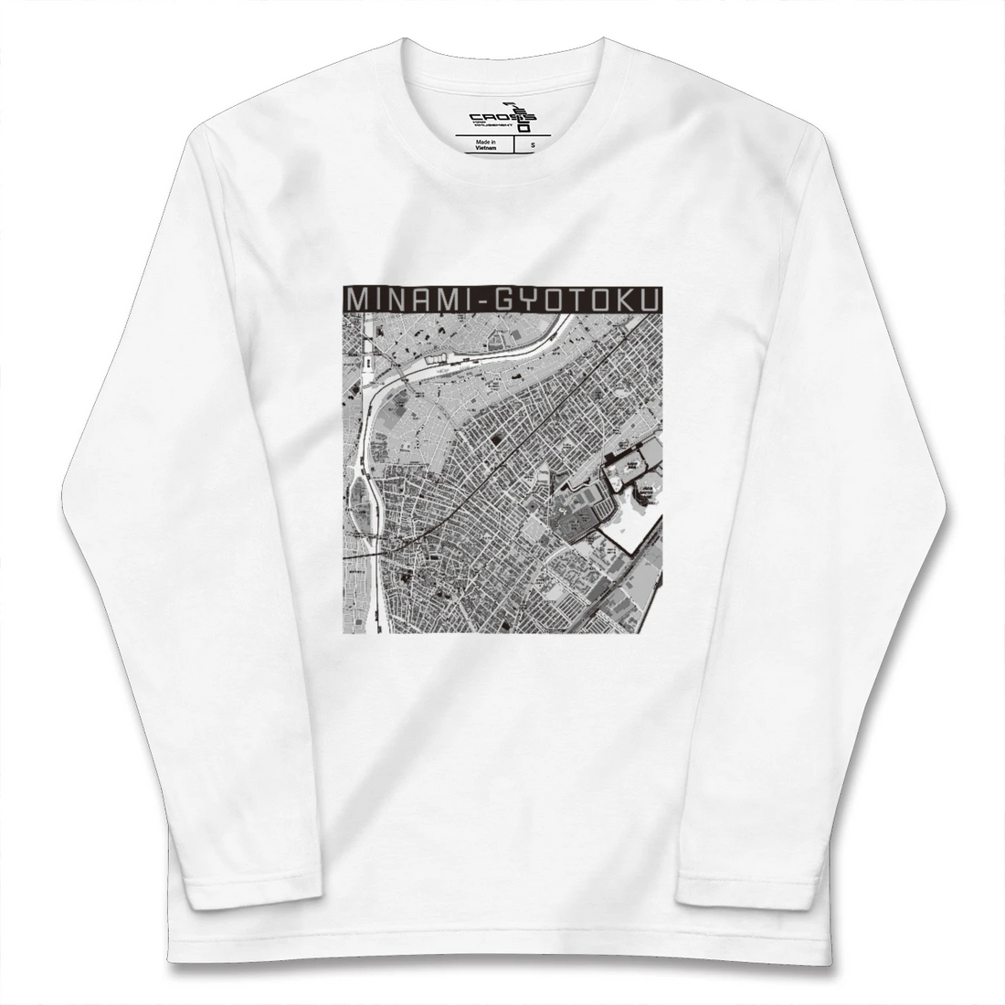 【南行徳(千葉県)】地図柄ロングスリーブTシャツ