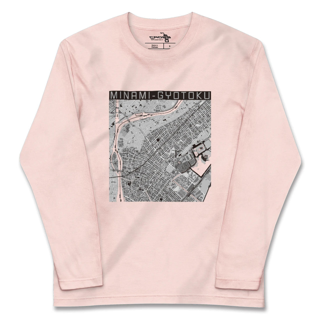 【南行徳（千葉県）】地図柄ロングスリーブTシャツ