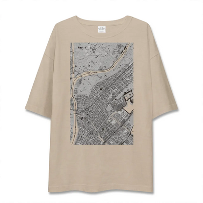 【南行徳（千葉県）】地図柄ビッグシルエットTシャツ