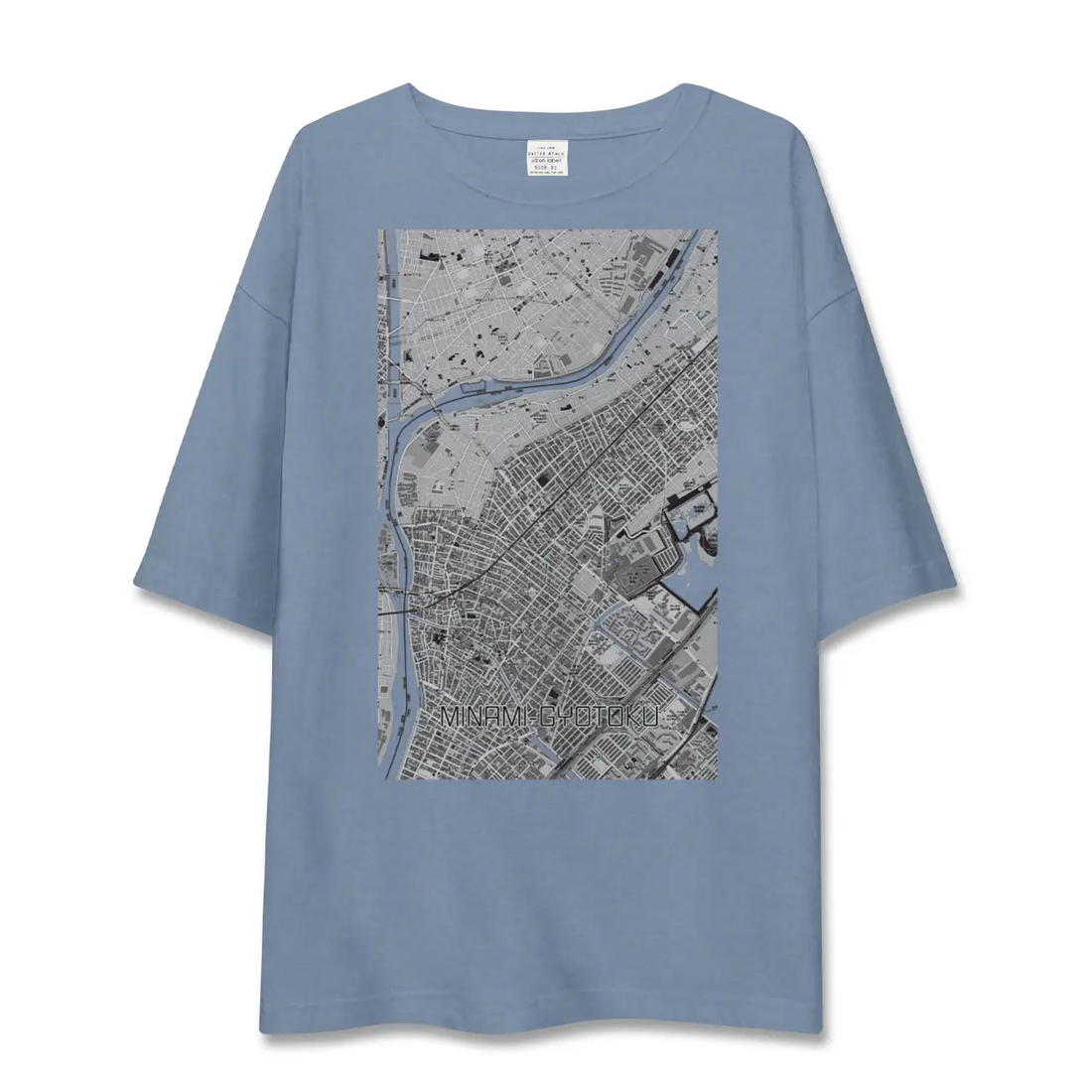 【南行徳（千葉県）】地図柄ビッグシルエットTシャツ