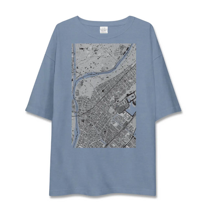【南行徳（千葉県）】地図柄ビッグシルエットTシャツ