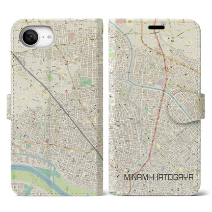 【南鳩ヶ谷（埼玉県）】地図柄iPhoneケース（手帳タイプ）