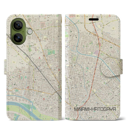 【南鳩ヶ谷（埼玉県）】地図柄iPhoneケース（手帳タイプ）