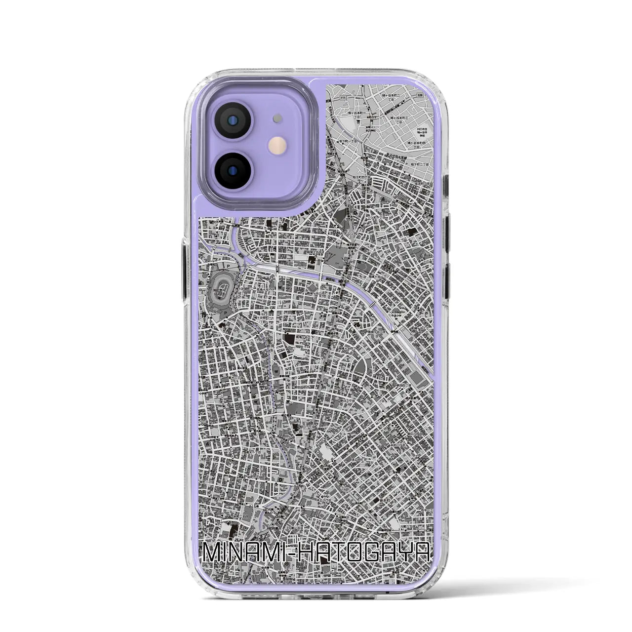 【南鳩ヶ谷（埼玉県）】地図柄iPhoneケース（MagSafeタイプ）