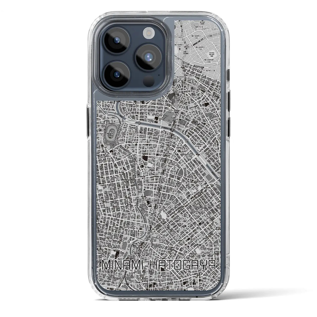 【南鳩ヶ谷（埼玉県）】地図柄iPhoneケース（MagSafeタイプ）