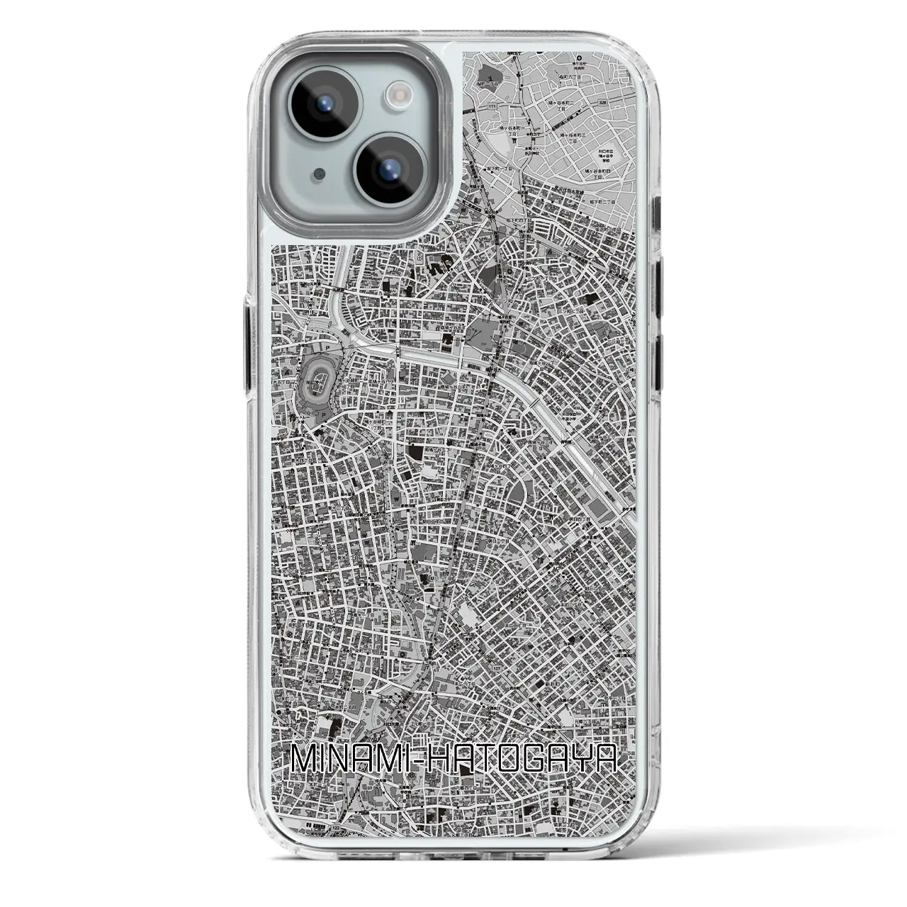 【南鳩ヶ谷（埼玉県）】地図柄iPhoneケース（MagSafeタイプ）