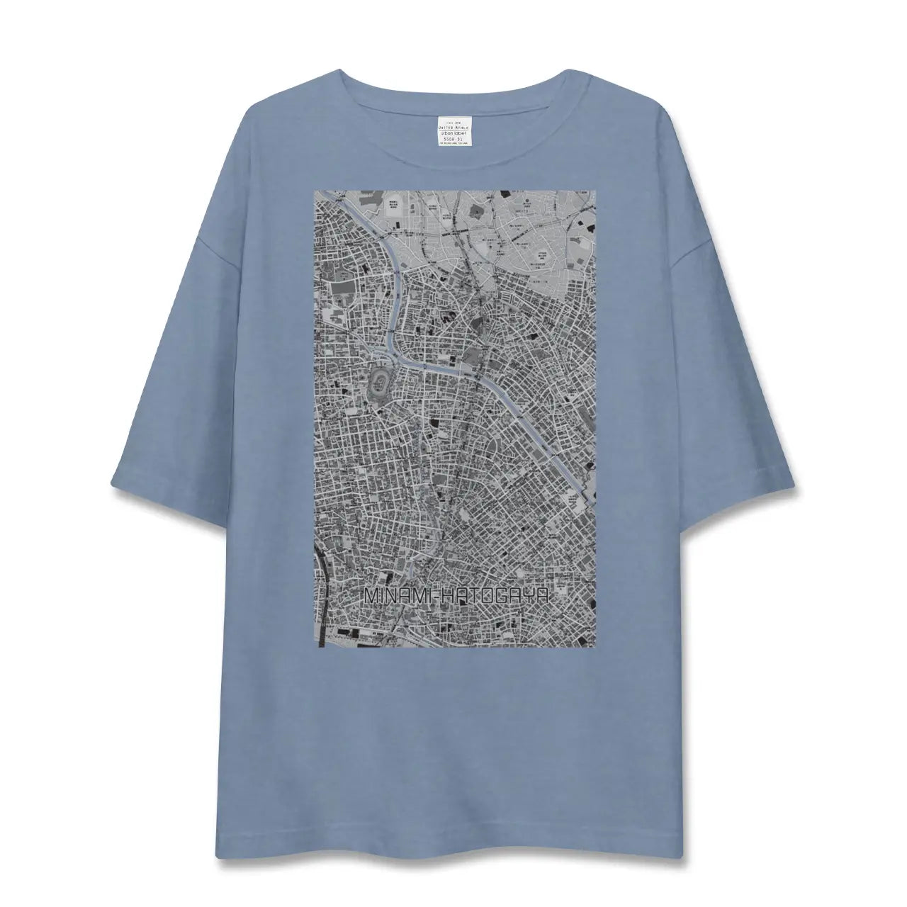 【南鳩ヶ谷（埼玉県）】地図柄ビッグシルエットTシャツ