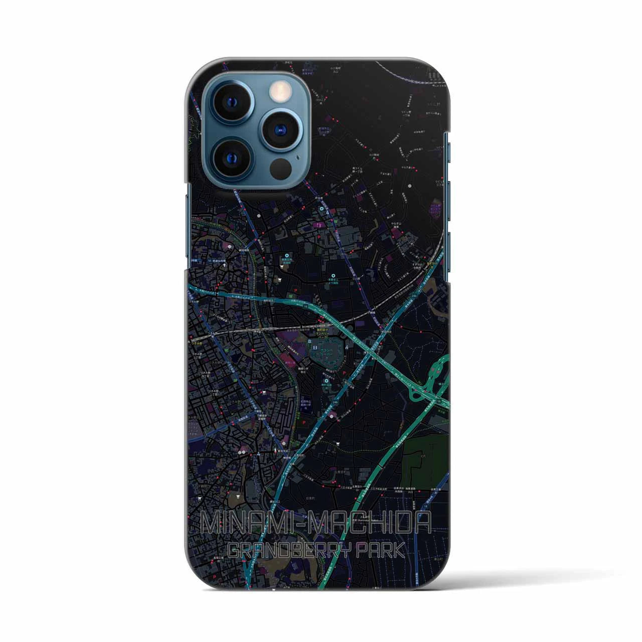 【南町田グランベリーパーク（東京都）】地図柄iPhoneケース（バックカバータイプ）