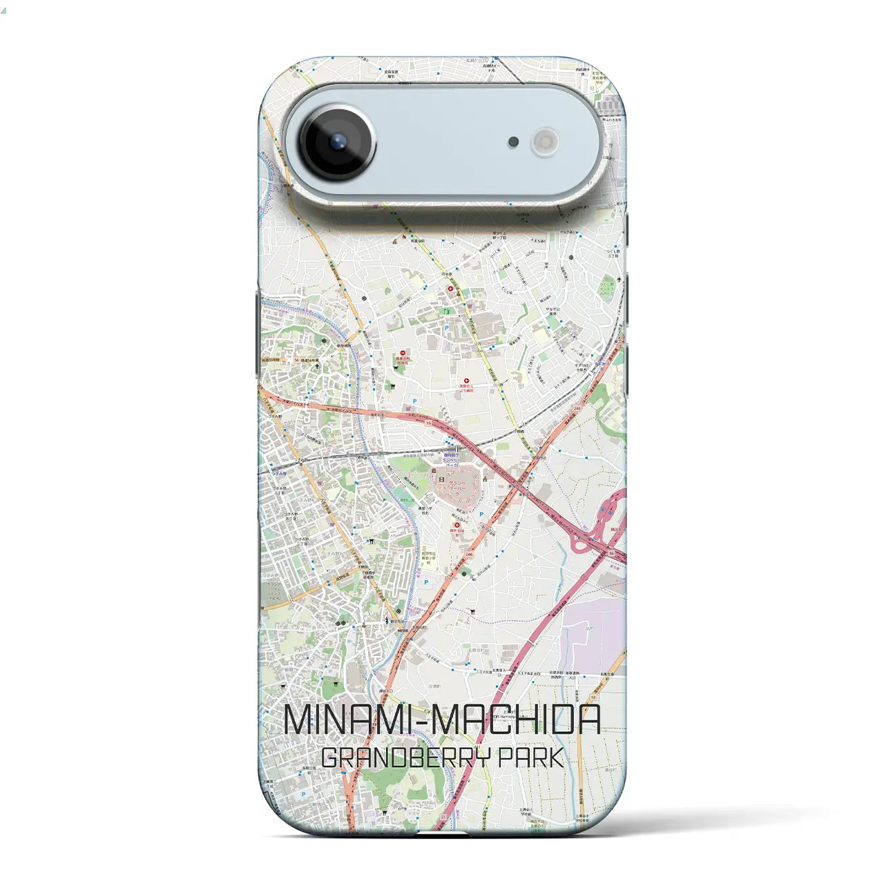 【南町田グランベリーパーク（東京都）】地図柄iPhoneケース（バックカバータイプ）