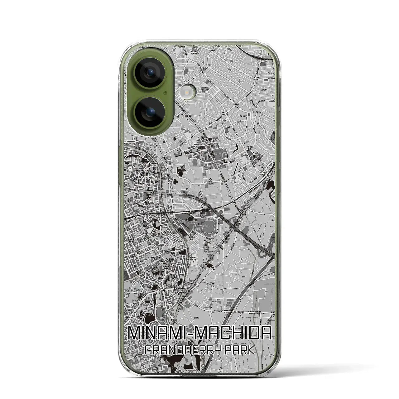 【南町田グランベリーパーク（東京都）】地図柄iPhoneケース（クリアタイプ）