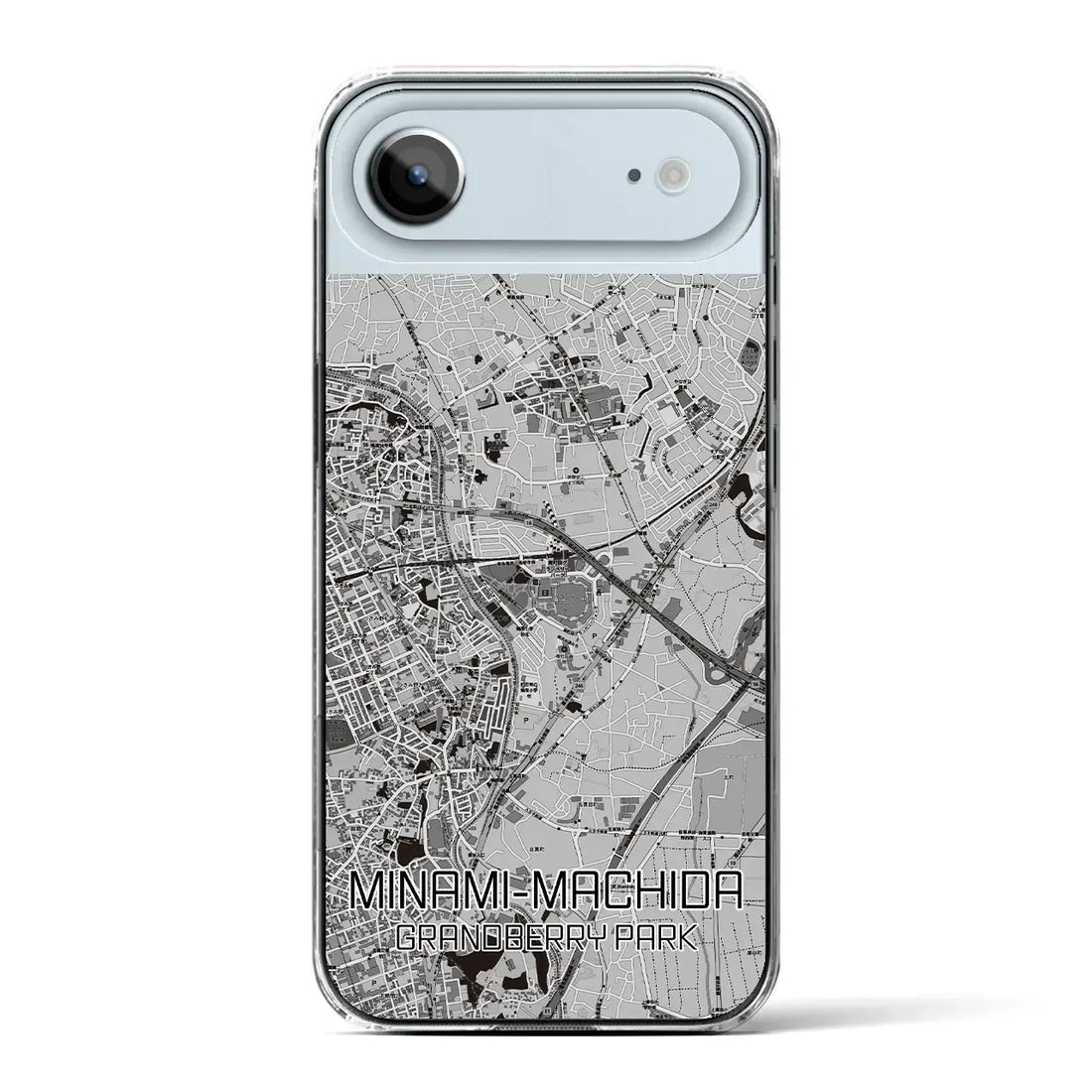 【南町田グランベリーパーク(東京都)】地図柄iPhoneケース(クリアタイプ)モノトーン・iPhone 17 Pro Max 用