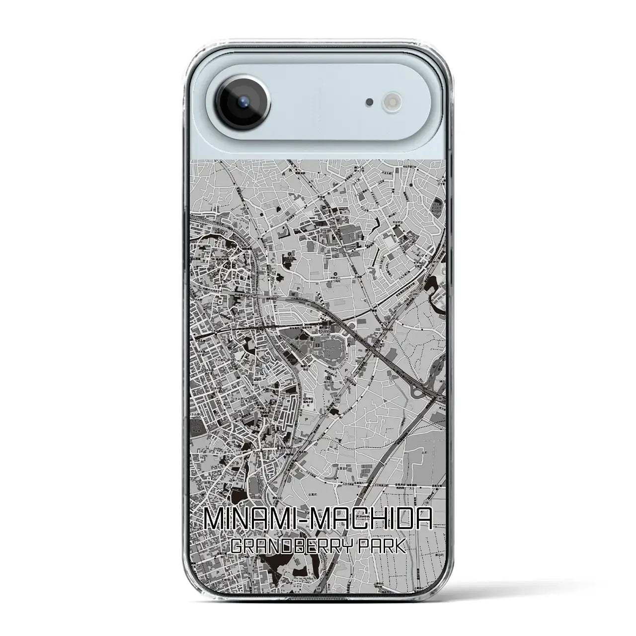 【南町田グランベリーパーク（東京都）】地図柄iPhoneケース（クリアタイプ）モノトーン・iPhone 17 Pro Max 用
