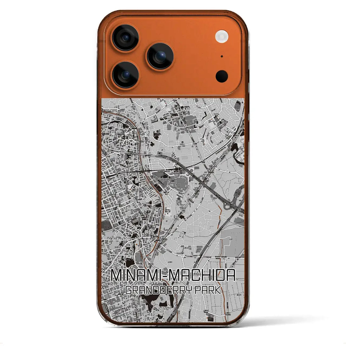 【南町田グランベリーパーク（東京都）】地図柄iPhoneケース（クリアタイプ）