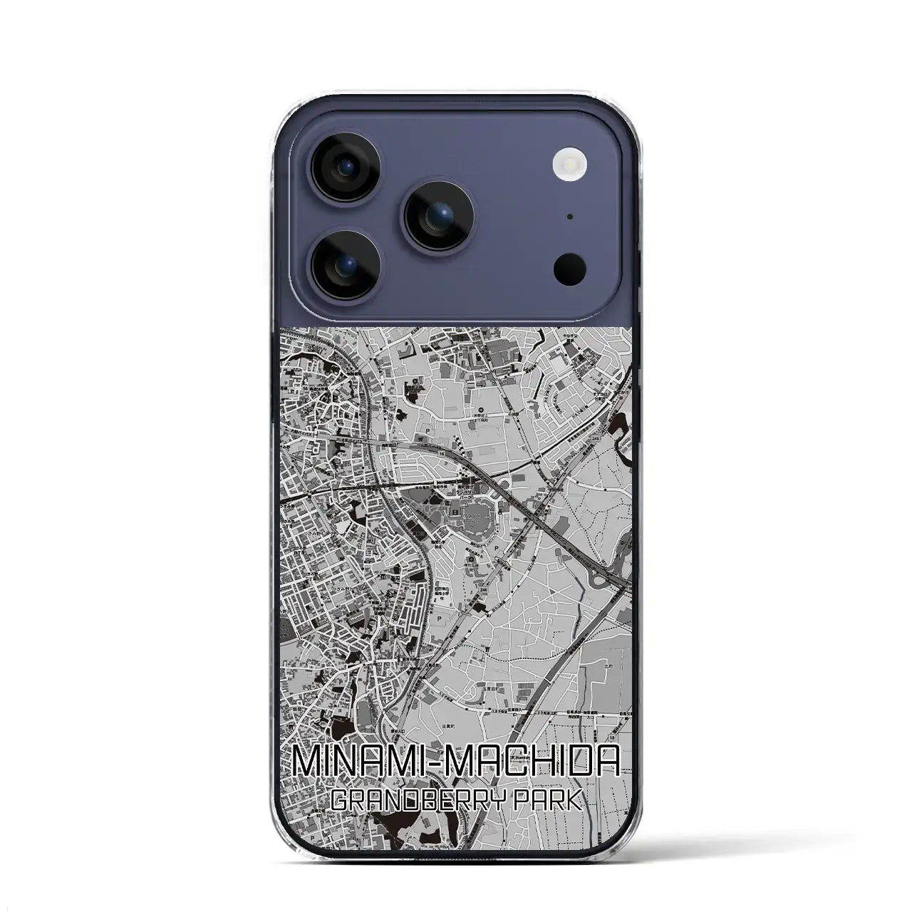 【南町田グランベリーパーク（東京都）】地図柄iPhoneケース（クリアタイプ）