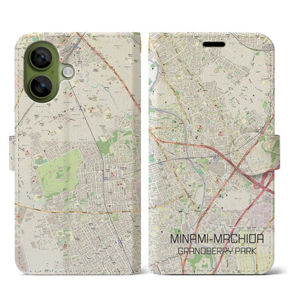 【南町田グランベリーパーク（東京都）】地図柄iPhoneケース（手帳タイプ）