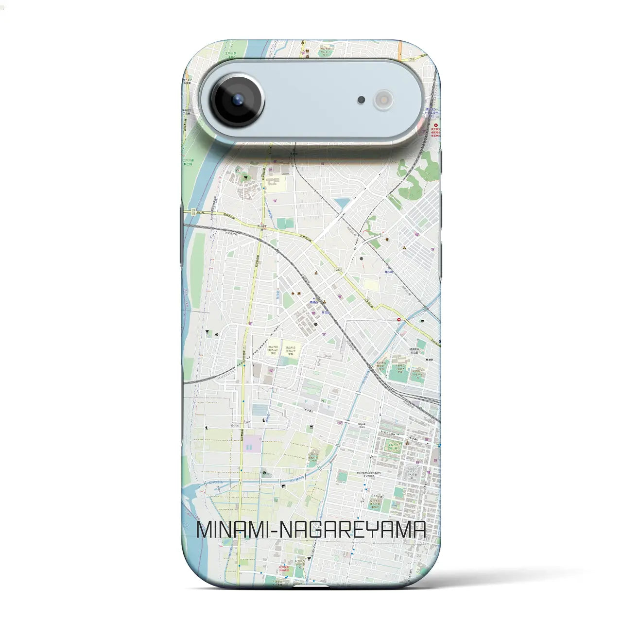 【南流山（千葉県）】地図柄iPhoneケース（バックカバータイプ）