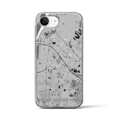 【南流山（千葉県）】地図柄iPhoneケース（クリアタイプ）