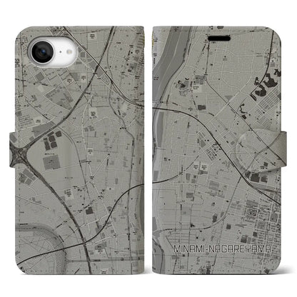 【南流山（千葉県）】地図柄iPhoneケース（手帳タイプ）