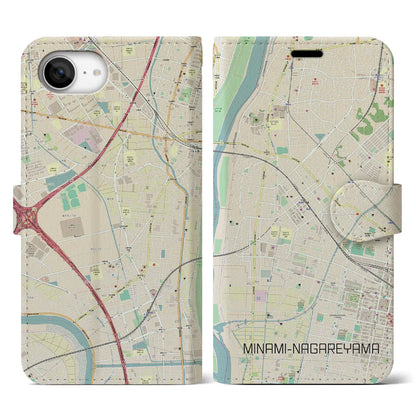 【南流山（千葉県）】地図柄iPhoneケース（手帳タイプ）