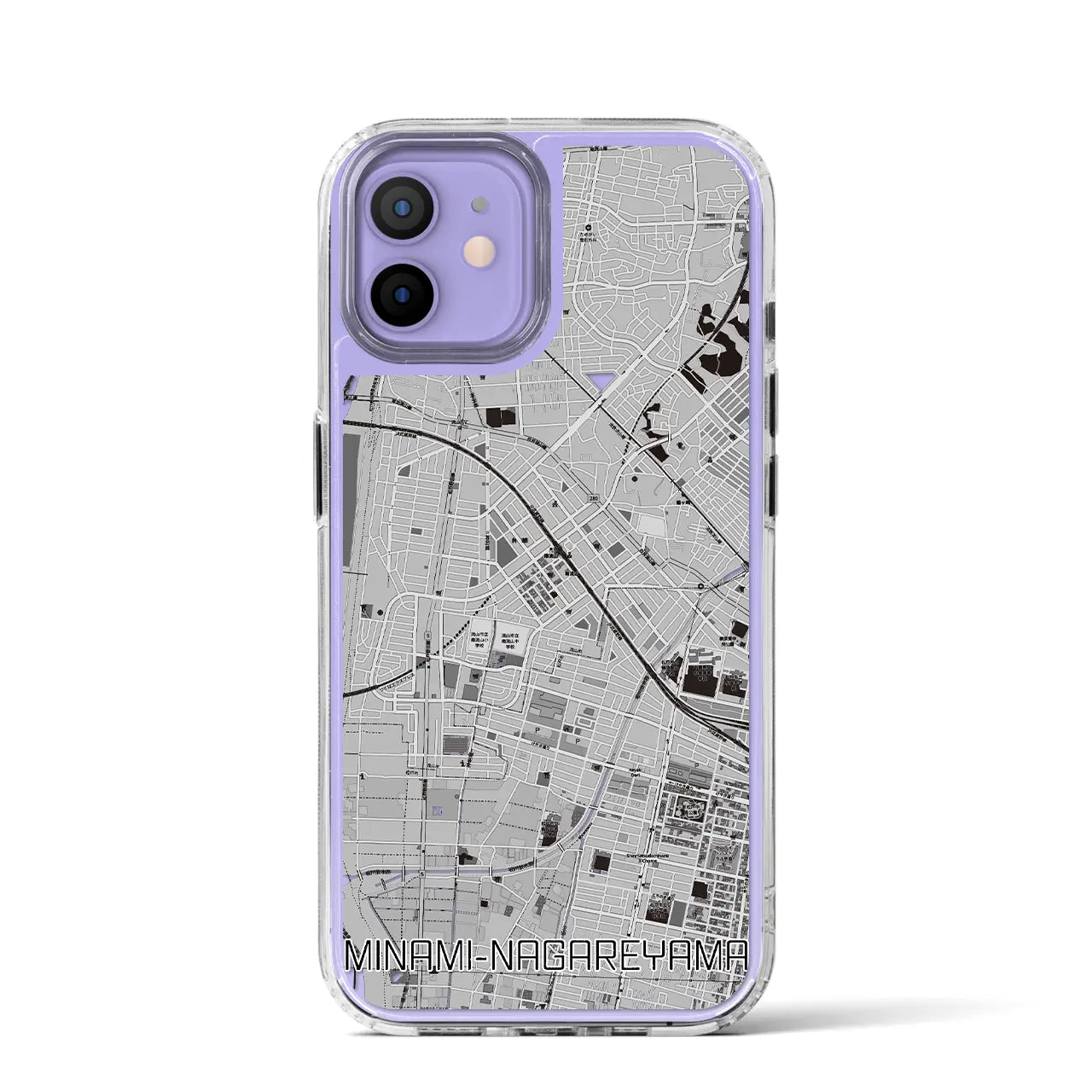 【南流山（千葉県）】地図柄iPhoneケース（MagSafeタイプ）