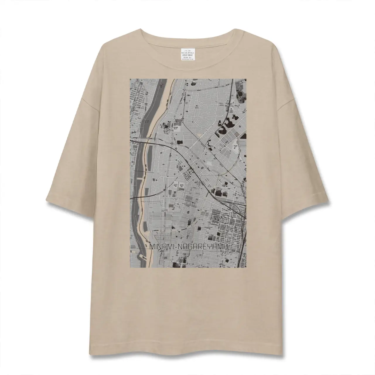 【南流山（千葉県）】地図柄ビッグシルエットTシャツ