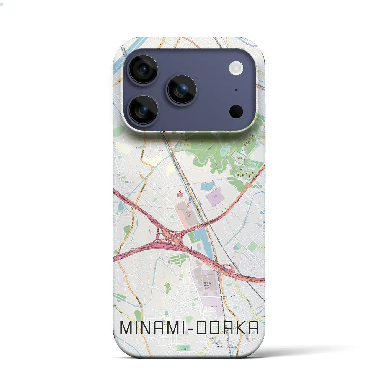 【南大高（愛知県）】地図柄iPhoneケース（バックカバータイプ）