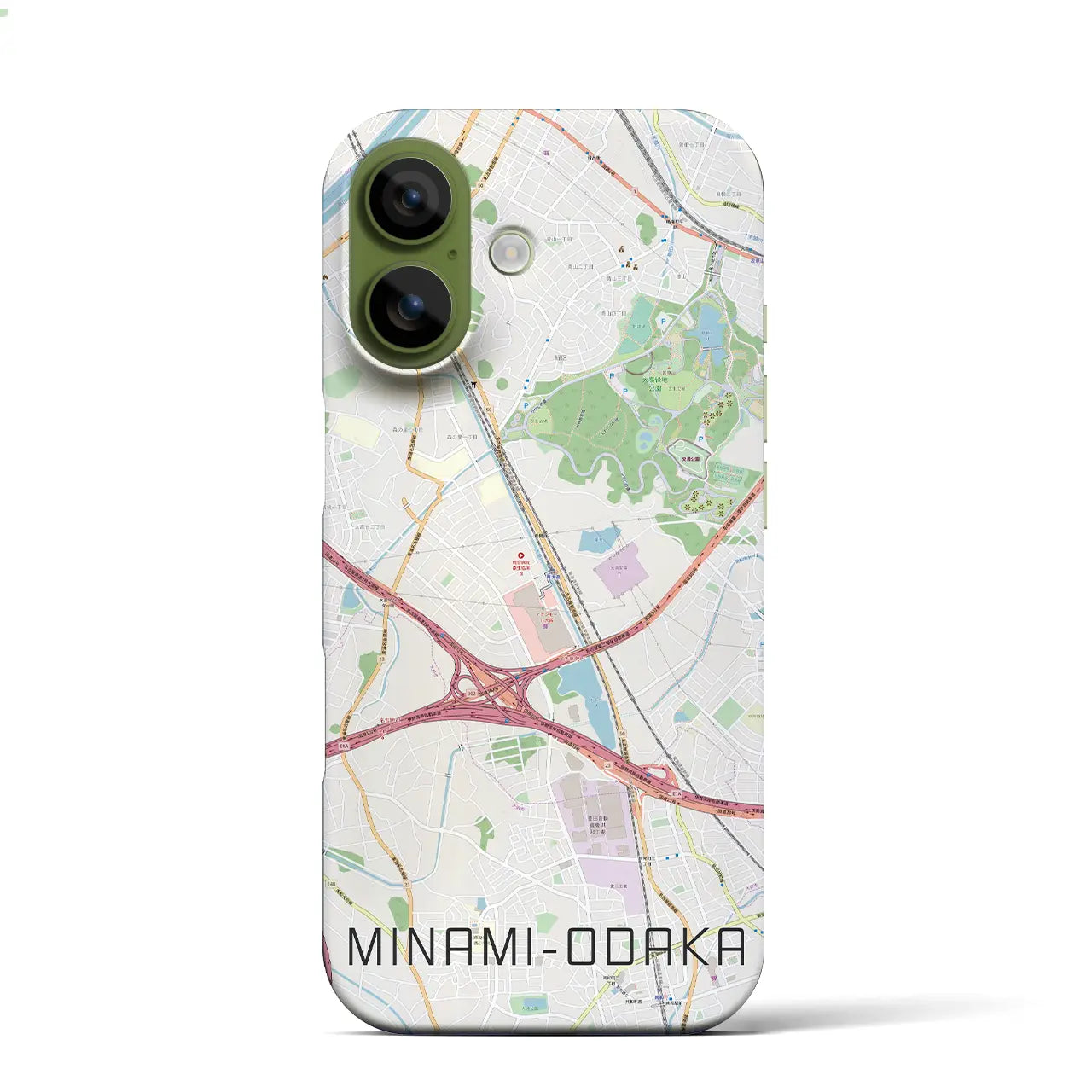 【南大高（愛知県）】地図柄iPhoneケース（バックカバータイプ）