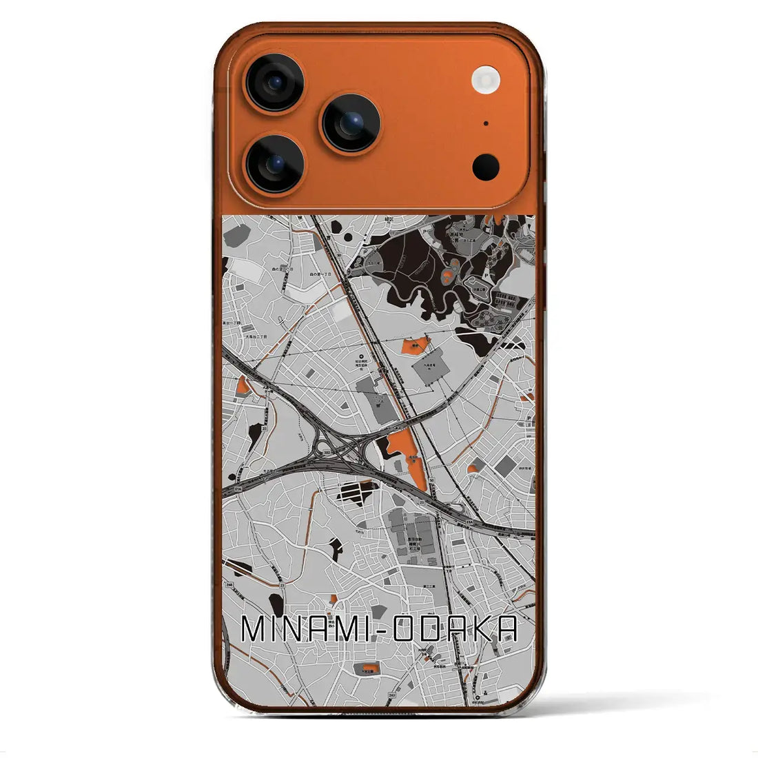 【南大高（愛知県）】地図柄iPhoneケース（クリアタイプ）
