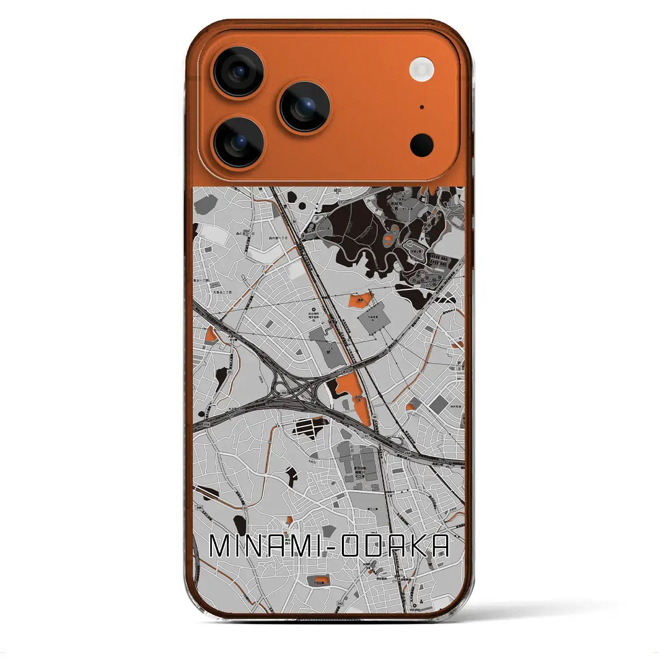 【南大高（愛知県）】地図柄iPhoneケース（クリアタイプ）