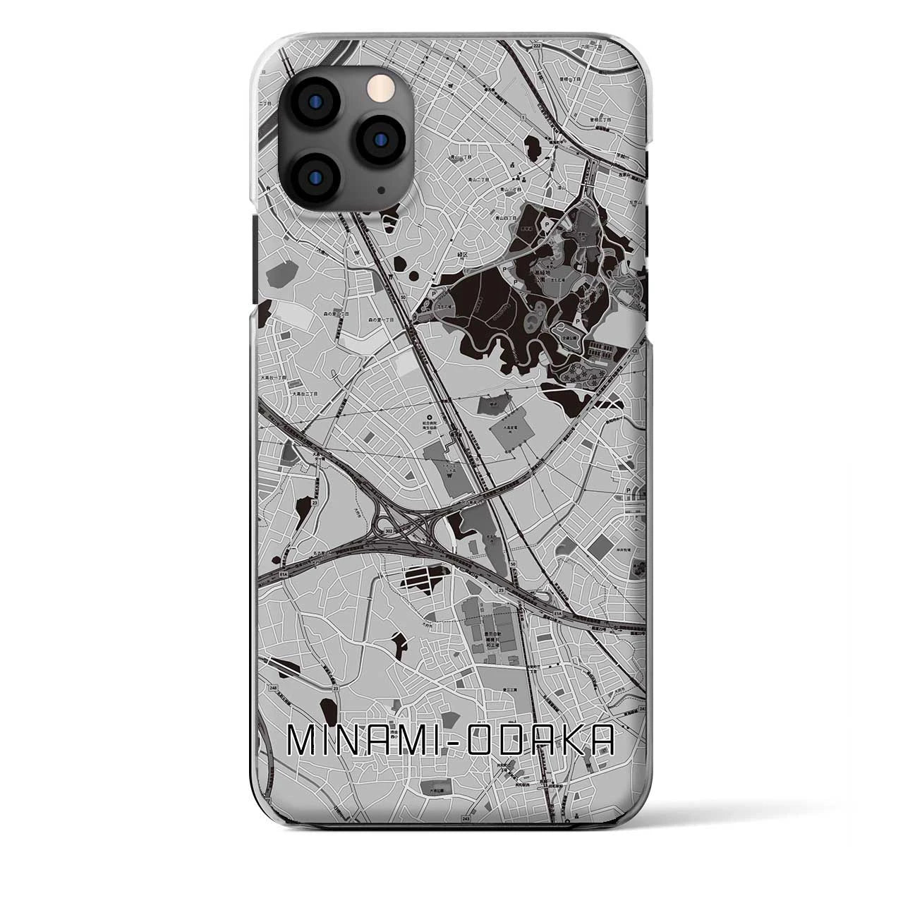 【南大高（愛知県）】地図柄iPhoneケース（クリアタイプ）