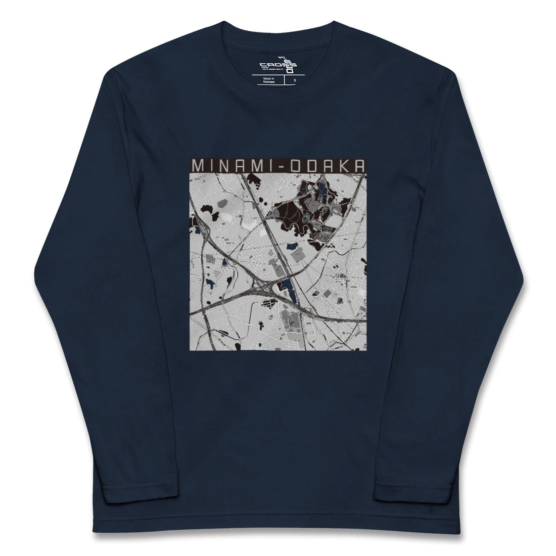 【南大高（愛知県）】地図柄ロングスリーブTシャツ
