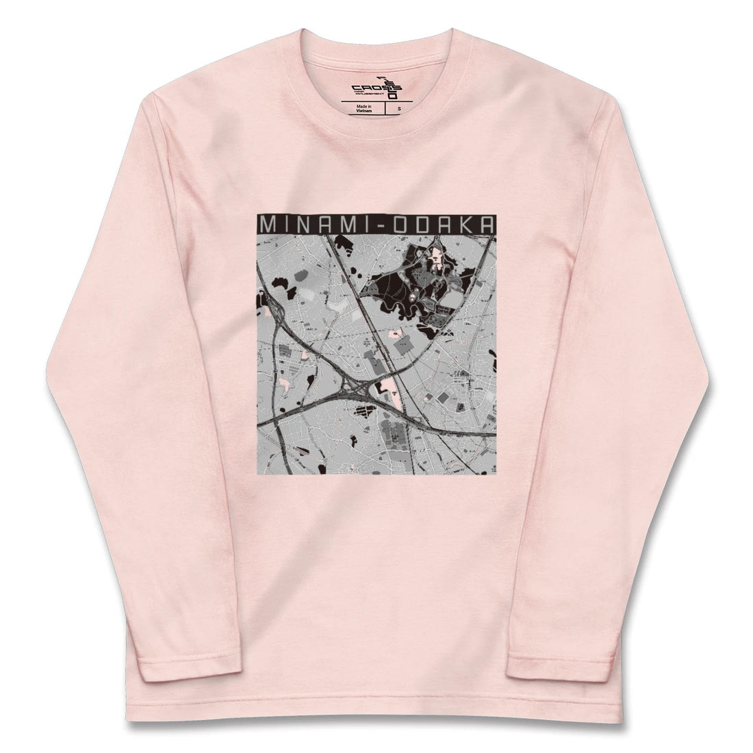 【南大高（愛知県）】地図柄ロングスリーブTシャツ