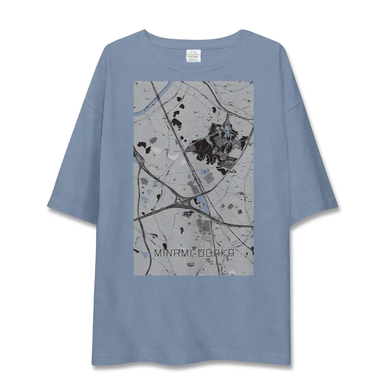 【南大高（愛知県）】地図柄ビッグシルエットTシャツ