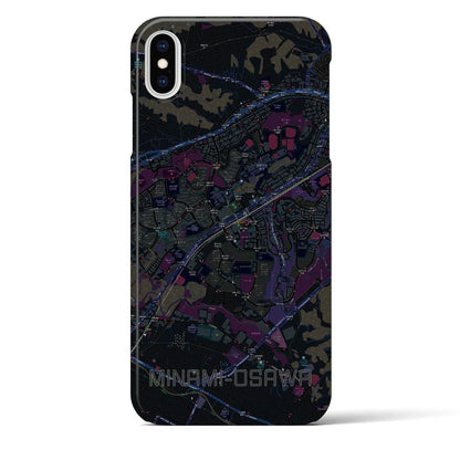 【南大沢（東京都）】地図柄iPhoneケース（バックカバータイプ）