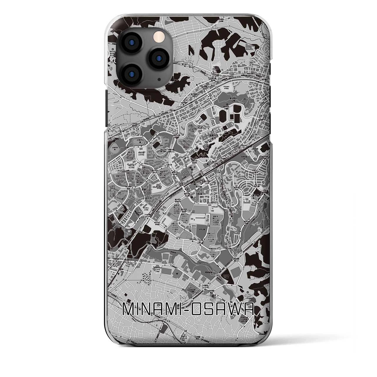 【南大沢（東京都）】地図柄iPhoneケース（クリアタイプ）