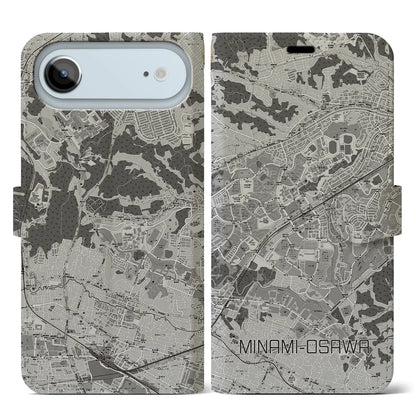 【南大沢（東京都）】地図柄iPhoneケース（手帳タイプ）